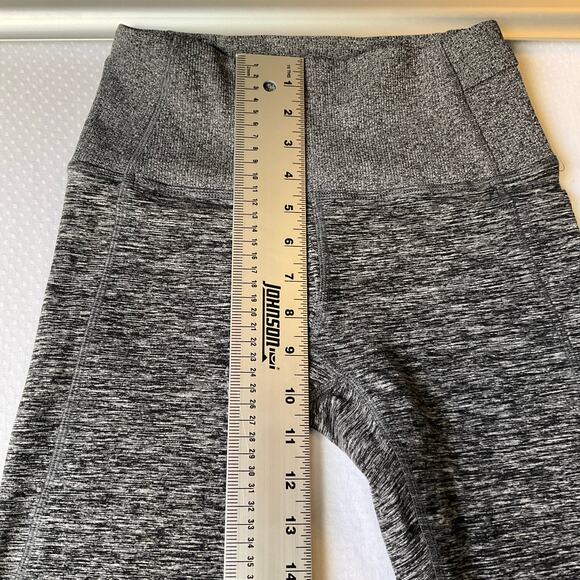 PINK women Leggings size XS Gray Casual Active Workout Yoga Pants Belly Control - Picture 6 of 9
